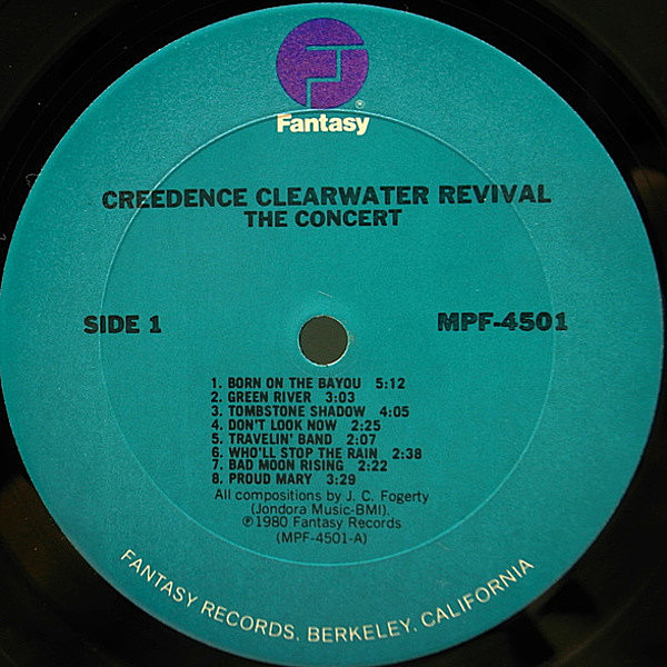 CREEDENCE CLEARWATER REVIVAL / The Concert (LP) / Fantasy