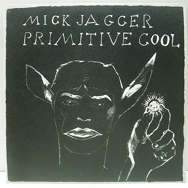 レコードメイン画像：美品 手彫りSTERLING + DMM刻印 USオリジナル MICK JAGGER Primitive Cool ('87 Columbia) テクスチャー仕様 専用インナー完品