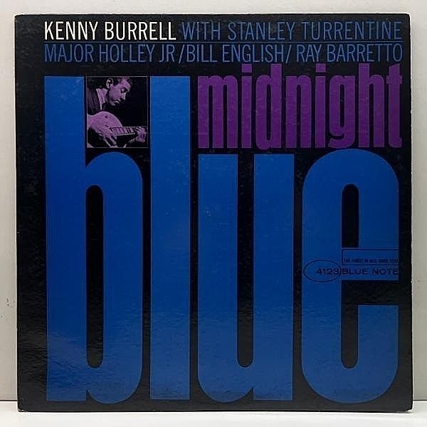 レコードメイン画像：良好盤!! MONO オリジナル【NEWYORK, RVG, 耳】KENNY BURRELL Midnight Blue (Blue Note BLP 4123) w/ STANLEY TURRENTENE