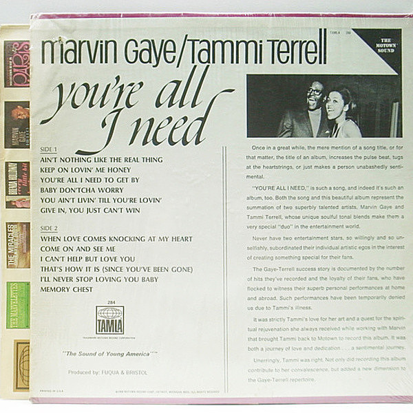 Marvin Gaye & Tammi Terrell 新品未開封LP 重量盤 Marvin Gaye & Tammi Terrell 新品未開封LP 重量盤 Marvin Gaye