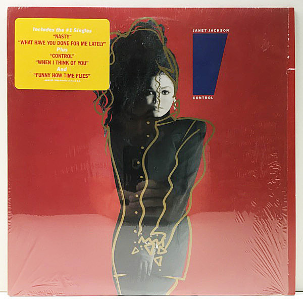 レコードメイン画像：ハイプシール残!シュリンク美品! USオリジナル JANET JACKSON Control ('86 A&M) 専用インナー 完品 初の全米チャートNo.1 傑作 3rd.