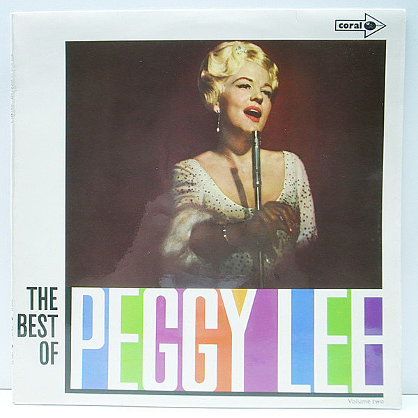 レコードメイン画像：【ペギー・リーを代表する名唱たっぷり】美品 UK コーティング仕様 PEGGY LEE The Best Of ～ (Coral CPS 37) ベスト盤