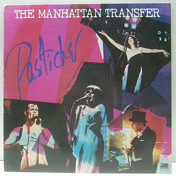 レコードメイン画像：【卓越の技術＆抜群のハーモニー】USオリジナル MANHATTAN TRANSFER Pastiche (Atlantic 19163) Al Cohn, Jimmy Giuffre, Lee Konitz ほか