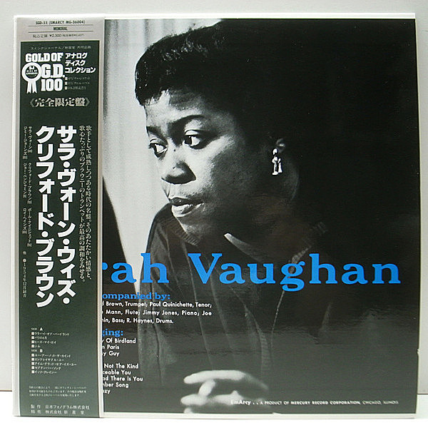 レコードメイン画像：MONO w./Obi 極美品!! SARAH VAUGHAN モノラル 国内 帯・解説 サラ・ヴォーン・ウィズ・クリフォード With Clifford Brown ほか