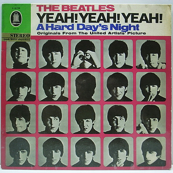 レコードメイン画像：極レア・美品 GERMANY 独 Odeon 金ラベ オリジナル THE BEATLES Yeah! Yeah! Yeah! (A Hard Day's Night) 入手盤!!