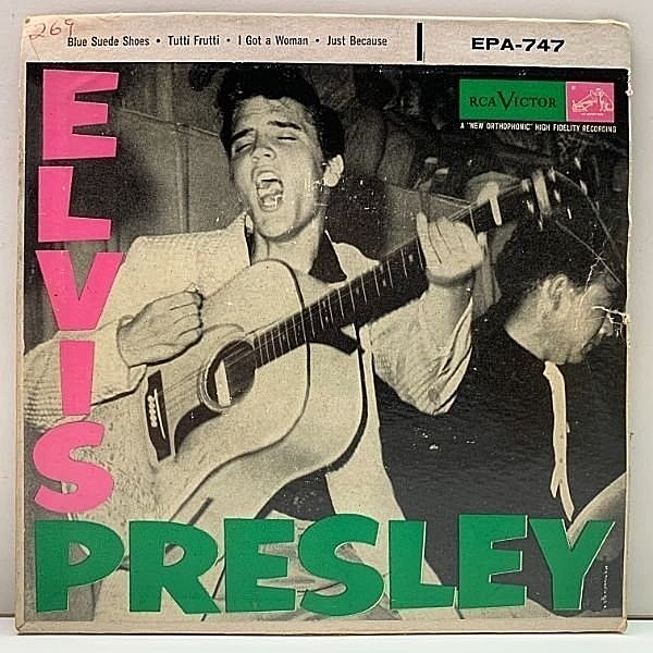 レコードメイン画像：入手難!! 4曲 EP 7インチ ELVIS PRESLEY S.T 1st デビュー (RCA Victor EPA-747) エルヴィス・プレスリー 激レア