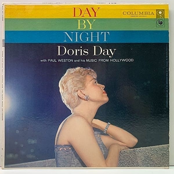 レコードメイン画像：美再生!音綺麗! MONO 初版 6eye 深溝 USオリジナル DORIS DAY Day By Night ('56 Columbia) 絶品のバラードを綴った癒しの名盤 米モノラル