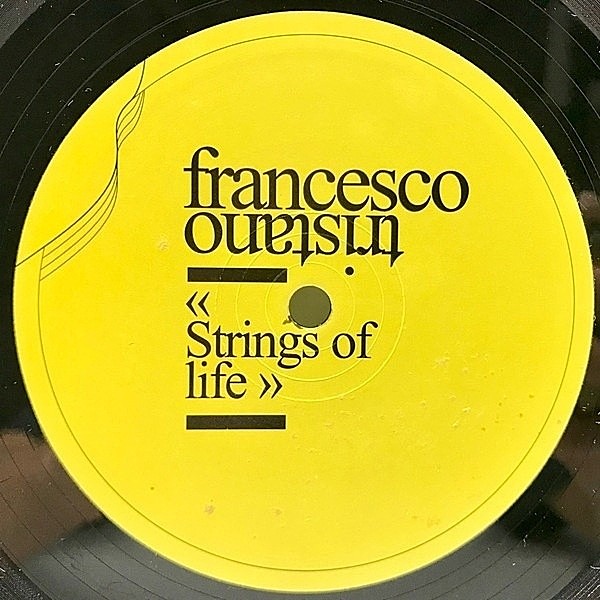 レコードメイン画像：美品!! 12インチ FRANCE オリジナル FRANCESCO TRISTANO Strings Of Life ('06 Infine) DERRICK MAY／RHYTHIM IS RHYTHIM カヴァー 33RPM.