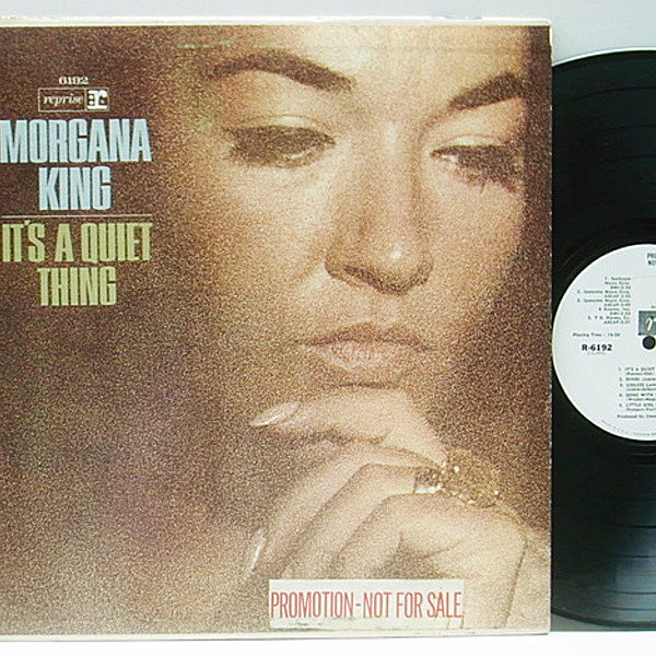 レコードメイン画像：白プロモ 美盤!! MONO USオリジナル MORGANA KING It's A Quiet Thing ('65 Reprise R 6192) ボサノヴァ佳曲も取り上げたスタンダード集