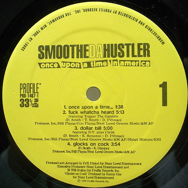 SMOOTHE DA HUSTLER / Once Upon A Time In America (LP