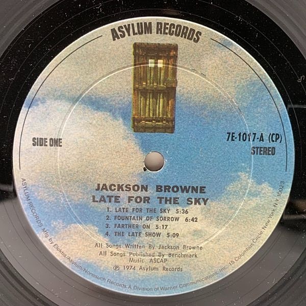 jackson browne (RARE!!7\"シングル5枚セット送料込み） JACKSON BROWNE / Late For The Sky (LP) / Asylum | WAXPEND