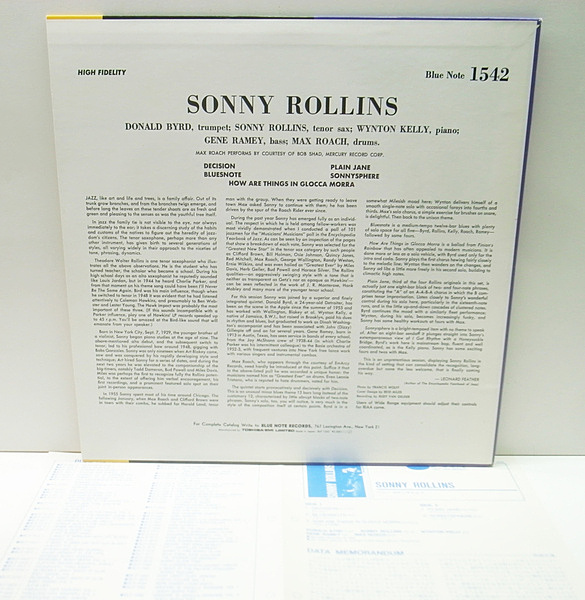 SONNY ROLLINS / Sonny Rollins Volume 1 (LP) / Blue Note | WAXPEND 