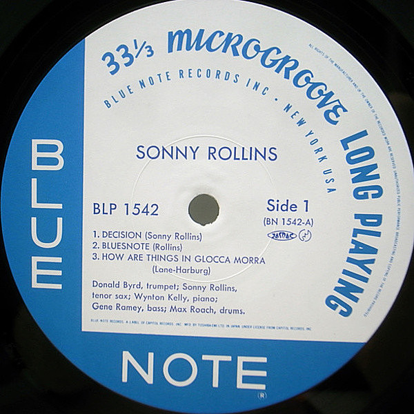 ソニー・ロリンズ/LPポスター額装/Sonny Rollins/Volume 1/Blue
