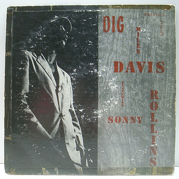 レコードメイン画像：【完全オリジナル】N.Y.C. 額縁 ノンコーティング 1stジャケ MILES DAVIS, SONNY ROLLINS Dig (Prestige 7012) 手書きRVG 深溝 MONO