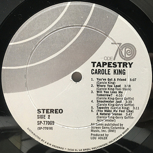 CAROLE KING / Tapestry (LP) / ODE | WAXPEND RECORDS
