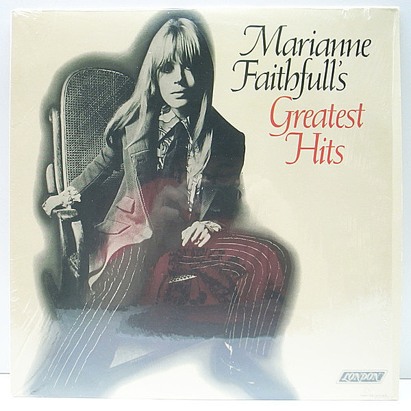 レコードメイン画像：シュリンク美品!! USプレス MARIANNE FAITHFULL Greatest Hits ('87 London) As Tears Go By, BEATLES／Yesterday カヴァー ベストアルバム