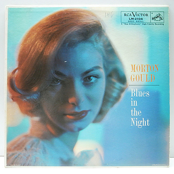 レコードメイン画像：美盤!! 初版 1Sマト MONO 臙脂 ニッパー 深溝 USオリジナル MORTON GOULD Blues In The Night ('57 RCA Victor) 美女ジャケットも秀逸