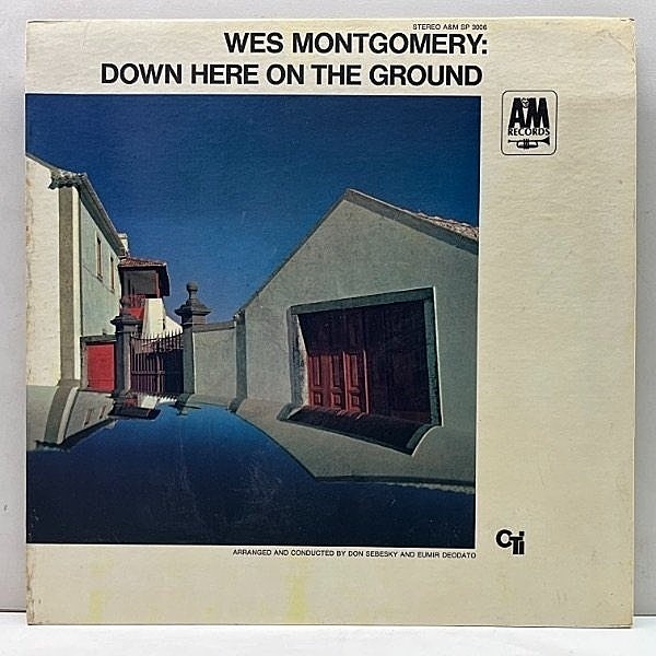 レコードメイン画像：美盤!! VANGELDER刻印 コーティング仕様 USオリジナル WES MONTGOMERY Down Here On The Ground ('68 A&M) w/ Herbie Hancock ほか