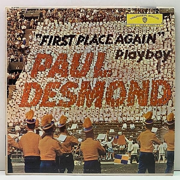 レコードメイン画像：MONO US 完全オリジナル PAUL DESMOND First Place Again - Playboy (Warner Bros. B 1356) 1stスタジアム・ジャケ 米 初回 モノラル
