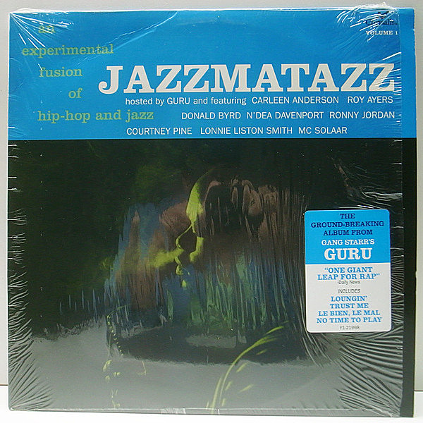 レコードメイン画像：シュリンク美品!! USオリジナル MASTERDISK刻印 GURU Jazzmatazz Volume I ('93 Chrysalis) DONALD BYRD, LONNIE LISTON SMITH, ROY AYERS