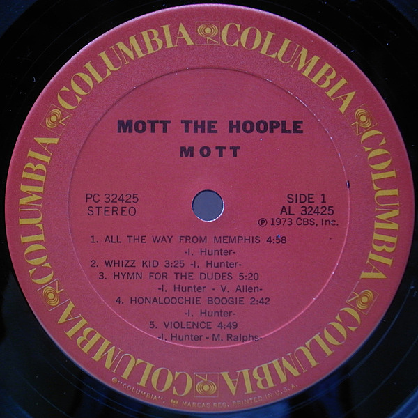 MOTT THE HOOPLE / Mott (LP) / Columbia | WAXPEND RECORDS