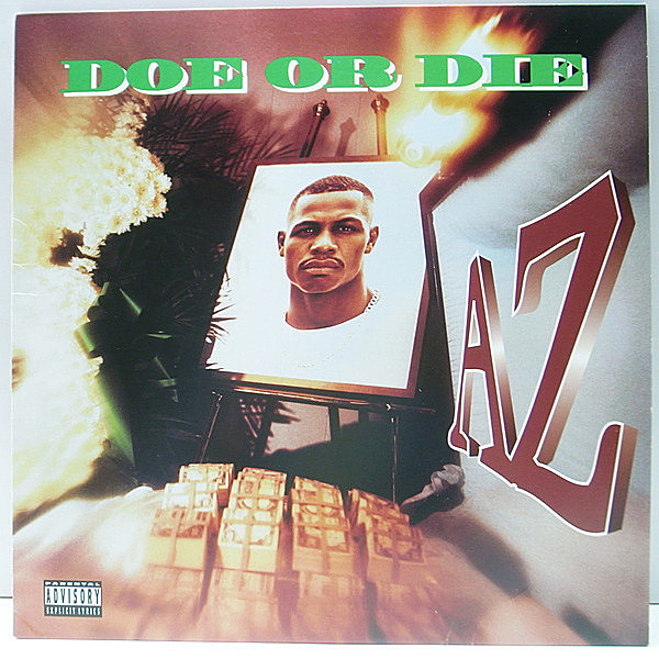 レコードメイン画像：【NAS参加】美品!! USオリジナル AZ Doe Or Die／1st ('95 EMI) 専用インサート付属 Sugar Hill 収録 PETE ROCK, BUCKWILD 他 SAMPLING LP