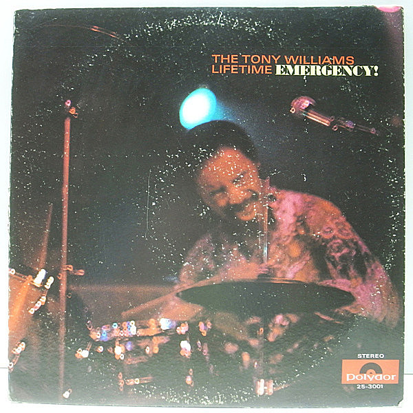 レコードメイン画像：レア・USオリジナル TONY WILLIAMS LIFETIME Emergency! ('69 Polydor) John McLaughlin, Larry Young ディープ・サイケ・ジャズ