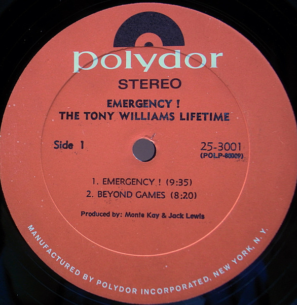 TONY WILLIAMS / Emergency! (LP) / Polydor | WAXPEND RECORDS
