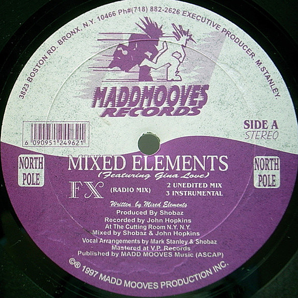 レコードメイン画像：【哀愁レイドバック・メロウ】美再生の良盤!! 希少 12インチ USプレス MIXED ELEMENTS Fx / Divine Styles ('97 Madd Mooves) 人気アンダー