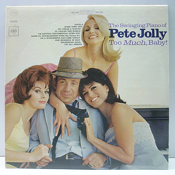 レコードメイン画像：美品 プロモ 初版 360 2eye USオリジナル PETE JOLLY Too Much, Baby! ('65 Columbia CS 9197) ピート・ジョリー 十八番のトリオもの