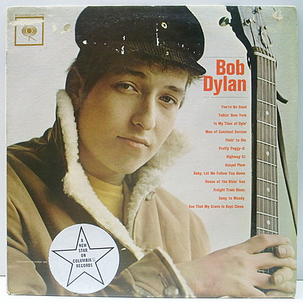 レコードメイン画像：幻・入手難『プロモ・深溝』初版 1Aマト 6eye 完全オリジナル BOB DYLAN Same／1st デビュー (Columbia CL 1779) 初回プレス 激レア!!