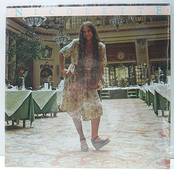 レコードメイン画像：【ピンク帯・薄茶ボーダー】Cut無し 美品 USオリジナル NICOLETTE LARSON Same／1st デビュー ('78 Warner) Lotta Love 収録 SWEET POPS