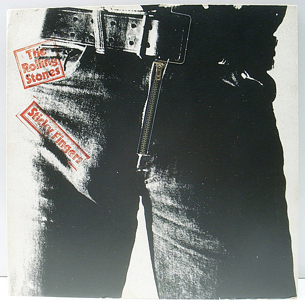 レコードメイン画像：レアな美品!! UKオリジナル ROLLING STONES Sticky Fingers (COC 59100) w./インサート Andy Warhol Zipper Cover 特殊ジッパー