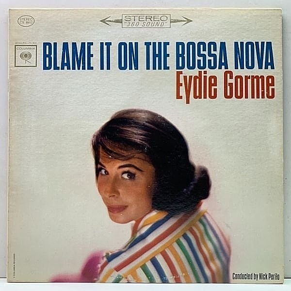 レコードメイン画像：良好!! 初版 黒文字 2eye US 完全オリジナル EYDIE GORME Blame It On Bossa Nova ('63 Columbia) 1st Black Lettering 恋はボサ・ノバ