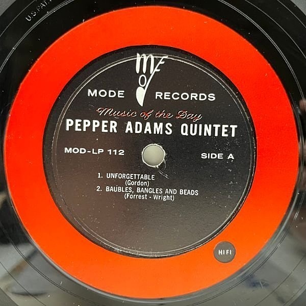PEPPER ADAMS / Pepper Adams Quintet (LP) / Mode | WAXPEND PEPPER ADAMS / Pepper Adams Quintet (LP) / Mode | WAXPEND