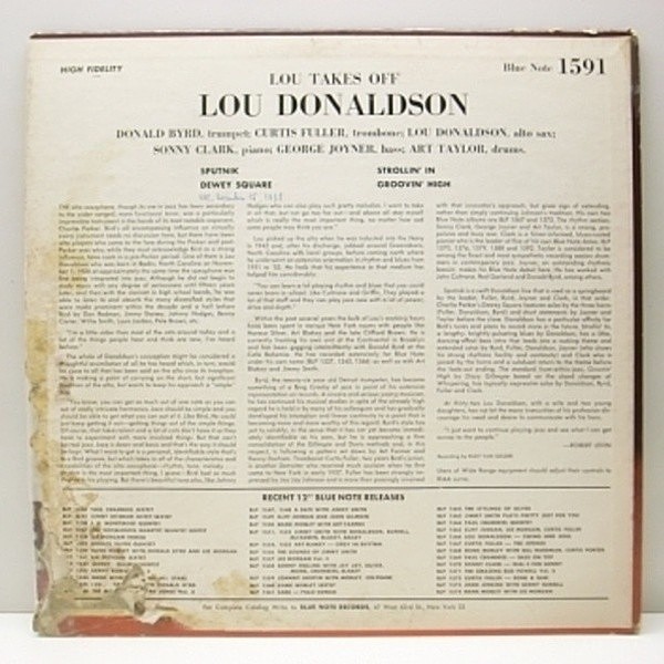 米LP Lou Donaldson Lou Takes Off BST81591 BLUE NOTE 未開封 /00260 米LP Lou Donaldson Lou Takes Off BST81591 BLUE NOTE 未開封