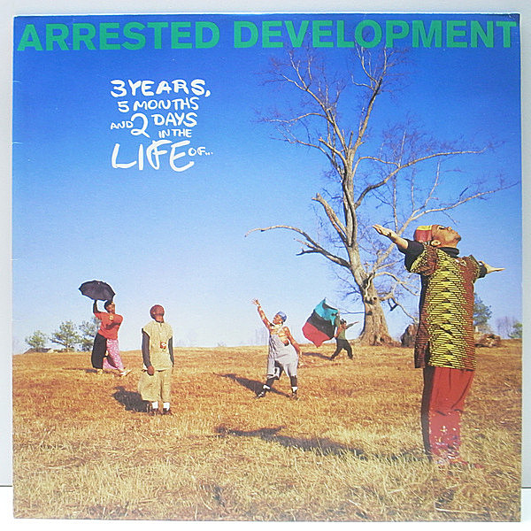 レコードメイン画像：【Tennessee収録】美品 UKオリジナル ARRESTED DEVELOPMENT 3 Years, 5 Months And 2 Days In The Life Of ('92 Cooltempo) 専用インナー付