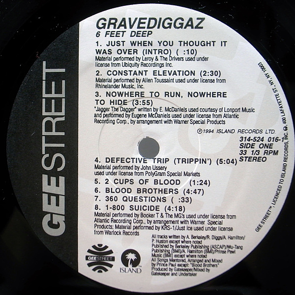 Gravediggaz - 6 Feet Deep - Amazon.com Music