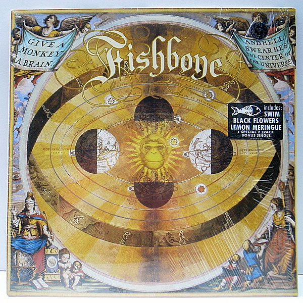 レコードメイン画像：シュリンク美品 LP + 7 EUオリジナル FISHBONE Give A Monkey A Brain...And He'll Swear He's The Center Of The Universe ('93 Columbia)