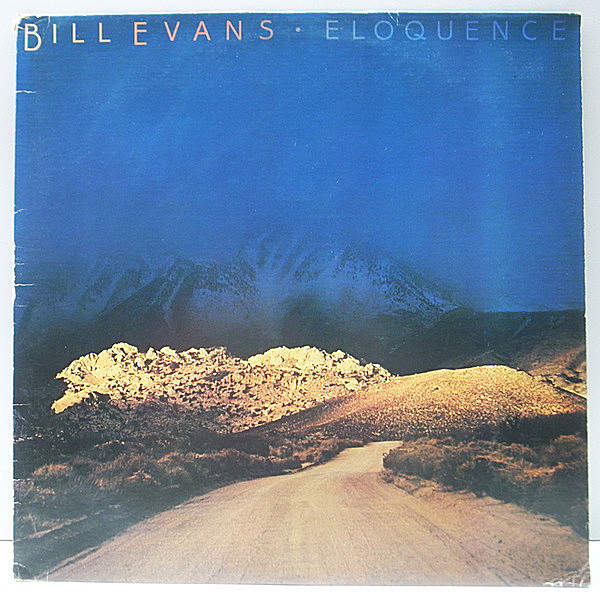 レコードメイン画像：【未発表曲集】US初期 青ラベル BILL EVANS Eloquence ('82 Eloquence) w./Eddie Gomezとのデュオ＆ソロ・ピアノ構成 ビル・エヴァンス LP