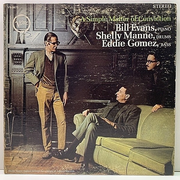 レコードメイン画像：レアな美盤!! VANGELDER刻印 USオリジナル BILL EVANS A Simple Matter Of Conviction ('66 Verve) w/ SHELLY MANNE, EDDIE GOMEZ