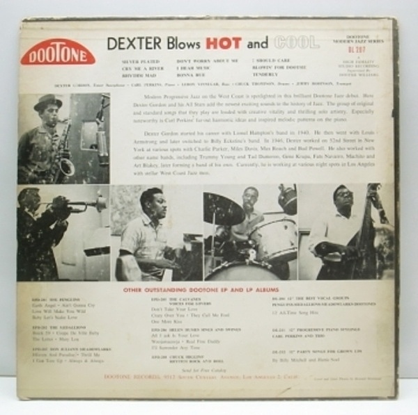 DEXTER GORDON / Dexter Blows Hot And Cool (LP) / Dootone