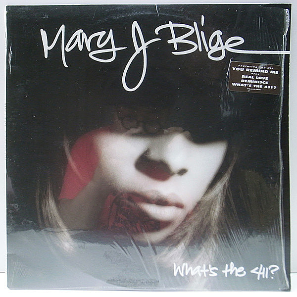 レコードメイン画像：シュリンク美品 USオリジナル STERLING刻印 MARY J BLIGE What's The 411?／1st ('92 Uptown) You Remind Me, Real Love, RUFUSカヴァー 他