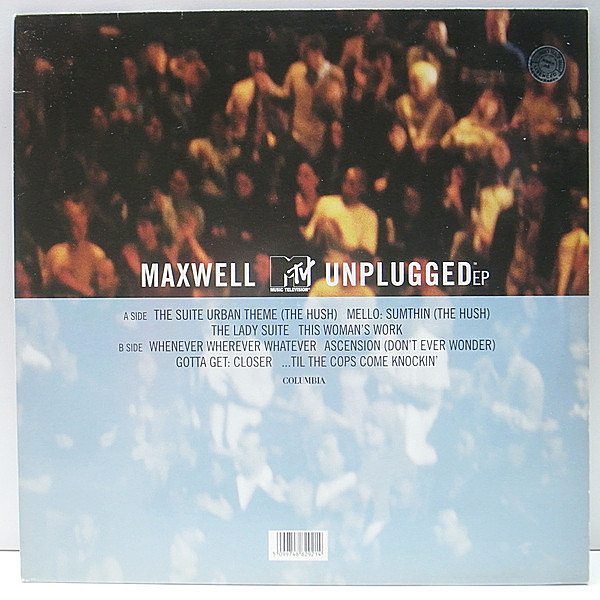 レコードメイン画像：【極上アコースティックライヴ】希少・美品!! EUオリジナル MAXWELL MTV Unplugged EP ('97 Columbia) Ascension, This Woman's Work 他 LP