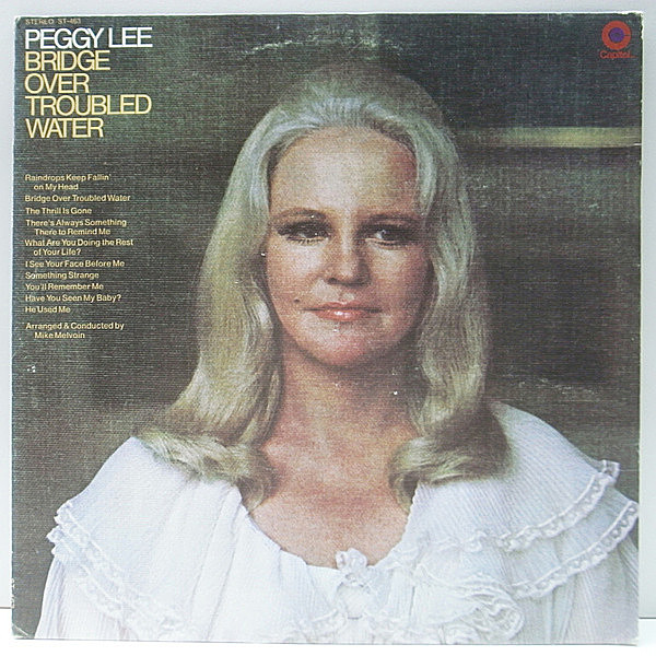 レコードメイン画像：【カヴァー・アルバム】初版 ターゲット・ライム USオリジナル PEGGY LEE Bridge Over Troubled Water (Capitol) 明日に架ける橋 ほか