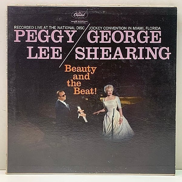 レコードメイン画像：良好盤!! MONO 米オリジナル 初版 左Logo 虹ツヤ PEGGY LEE / GEORGE SHEARING QUINTET Beauty And The Beat ('59 Capitol) 絶頂期Live