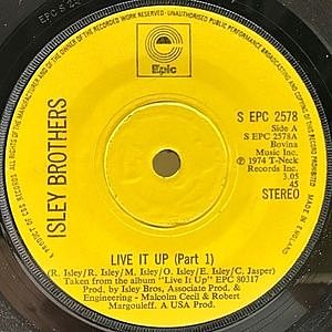 レコード画像：ISLEY BROTHERS / Live It Up