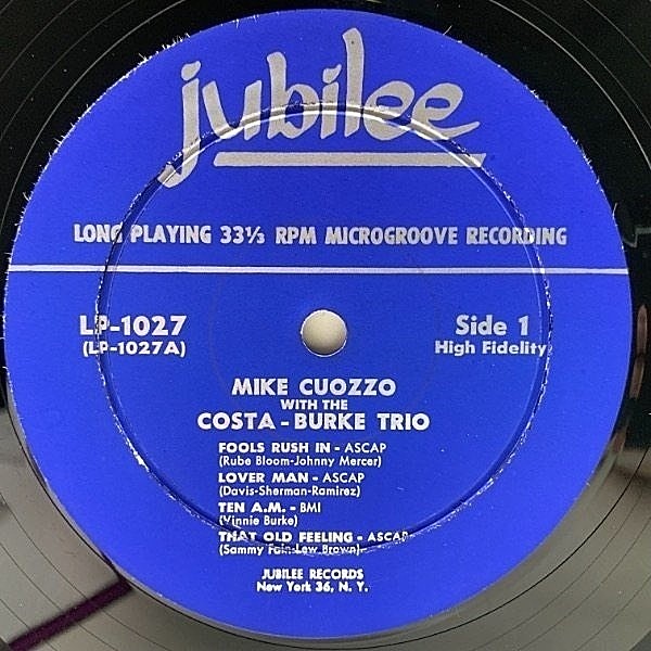 MIKE CUOZZO / EDDIE COSTA / Mike Cuozzo With The Costa Burke