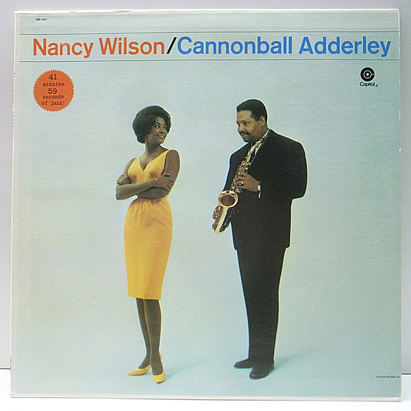 レコードメイン画像：美盤!! US 米プレス NANCY WILSON / CANNONBALL ADDERLEY QUINTET (Capitol) キャノンボール率いるコンボとの共演アルバム