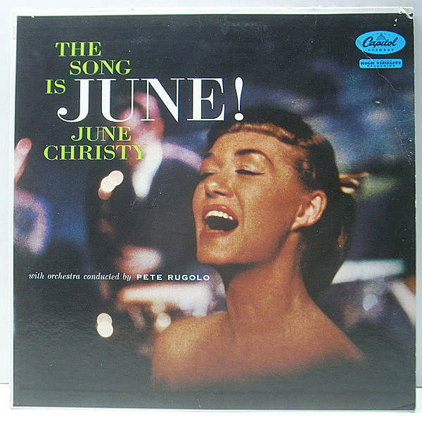レコードメイン画像：美盤!! MONO 1st左ロゴ 虹ツヤ USオリジナル JUNE CHRISTY The Song Is June! ('59 Capitol) ジューン・クリスティ 名盤 モノラル LP